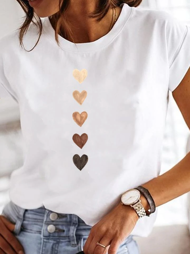 Jemi Capetown„¢ Rosalinda - Stylish T-Shirt with Heart Design