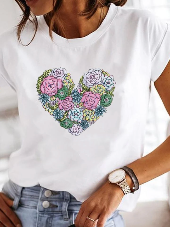 Jemi Capetown„¢ Rosalinda - Stylish T-Shirt with Heart Design