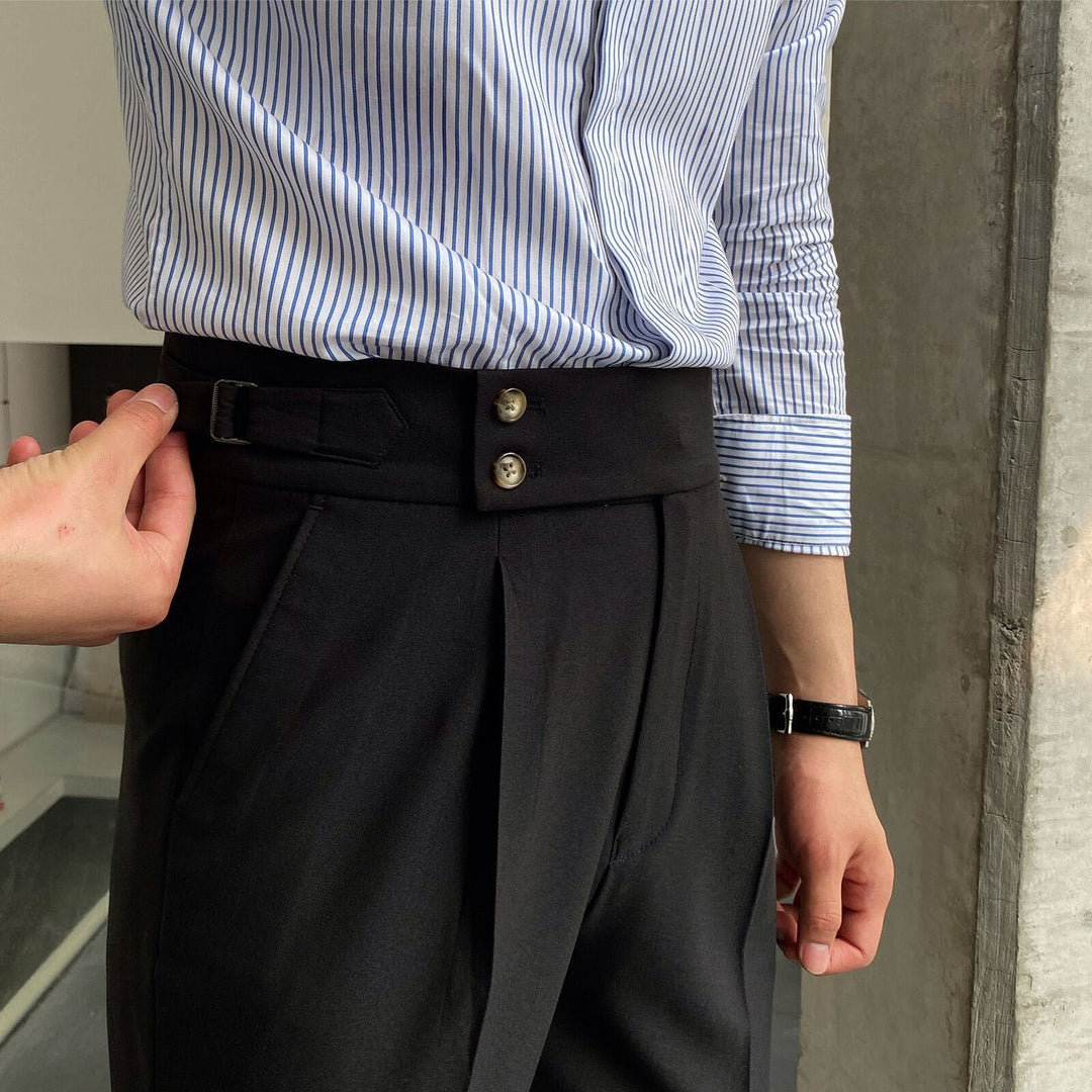 Nate| Double Button Formal Trousers