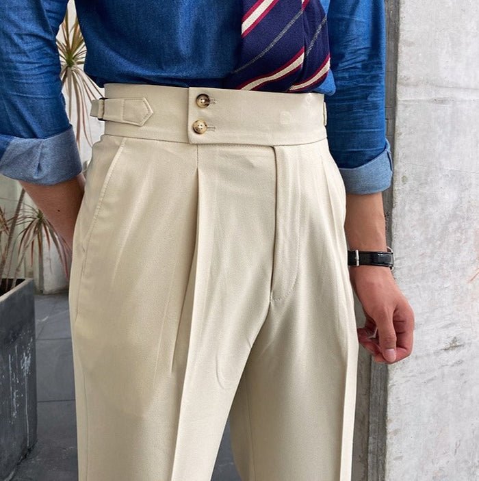 Nate| Double Button Formal Trousers