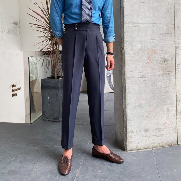 Nate| Double Button Formal Trousers