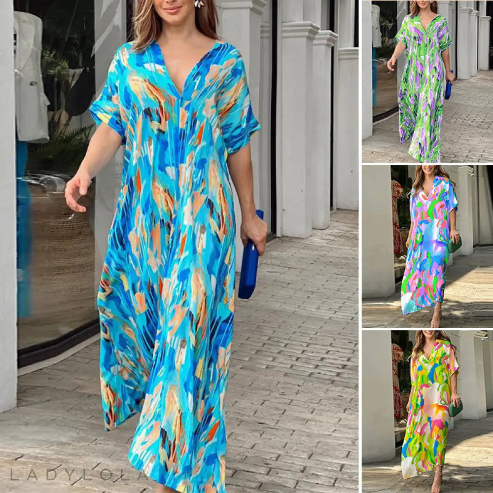 Lola | Stylish & Colourful midi dress