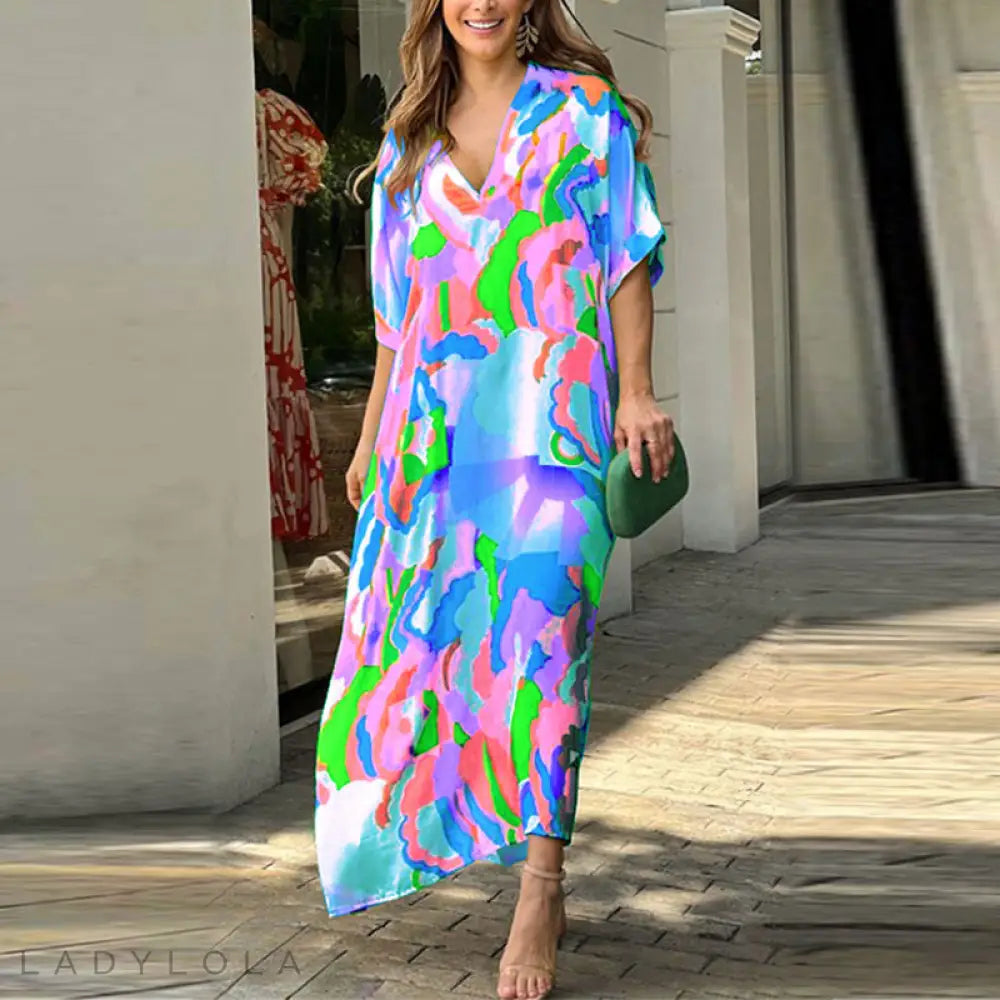 Lola | Stylish & Colourful midi dress