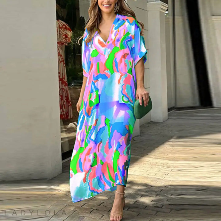 Lola | Stylish & Colourful midi dress