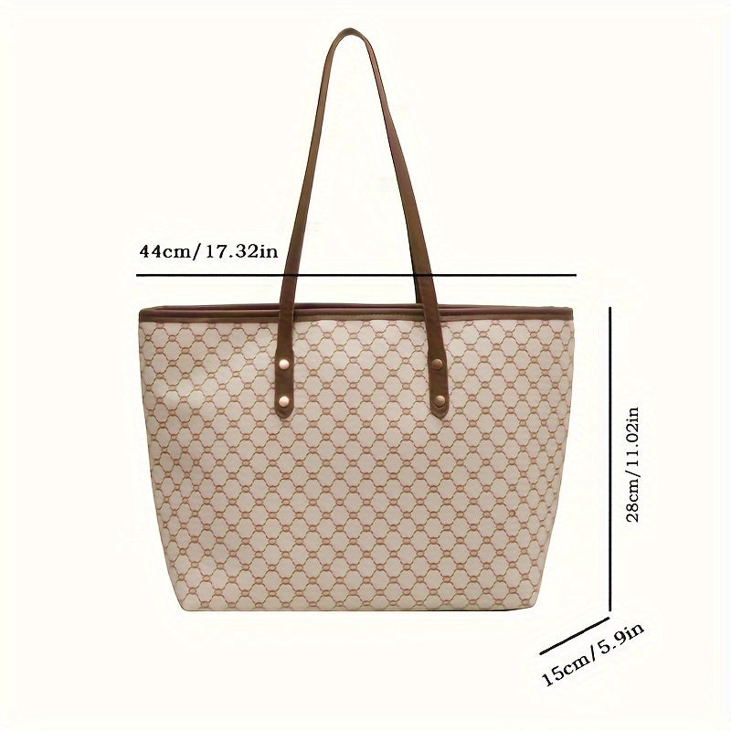 Tae - Retro Geometric Tote